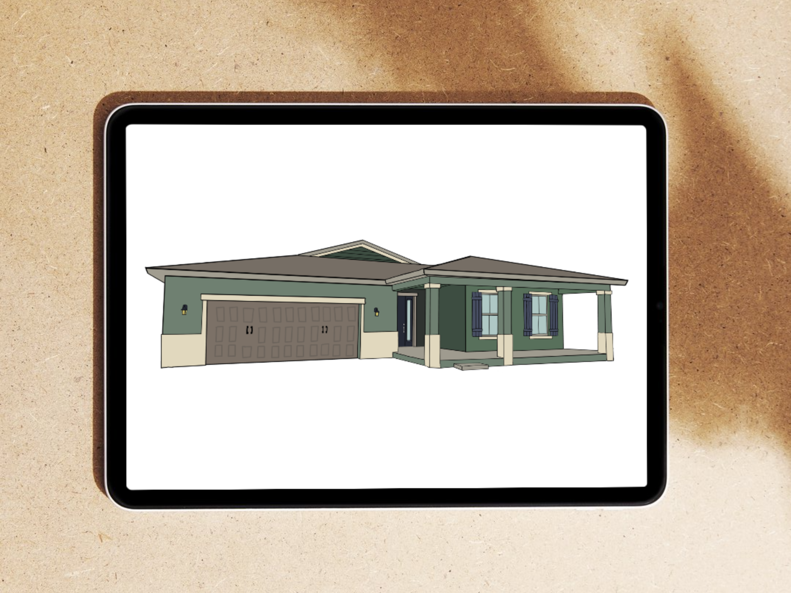 Custom Home Portrait - Digital - Image 2